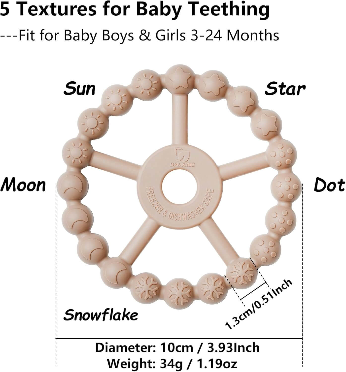 3 Pack Ring Teether