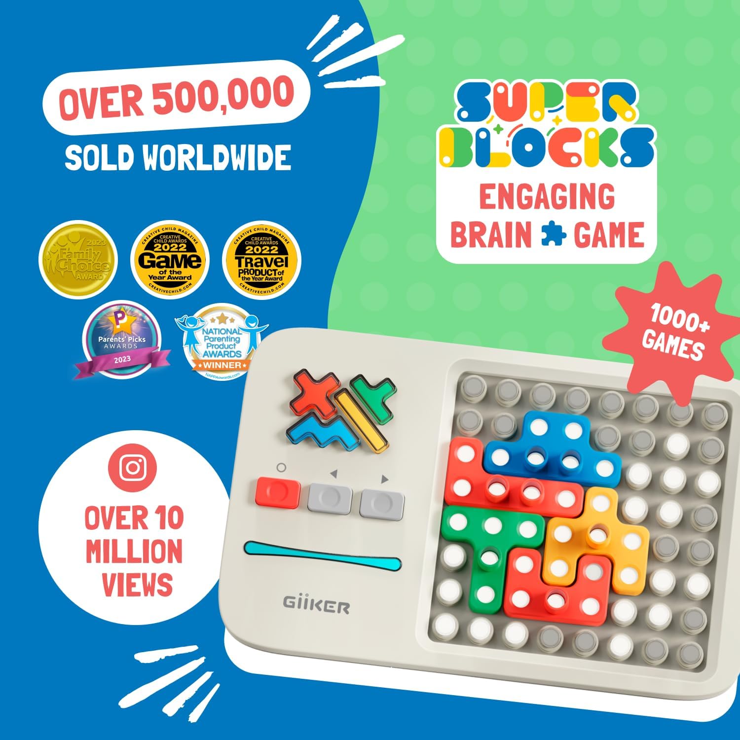 Super Blocks STEM Toys – Pattern Matching Puzzle Game