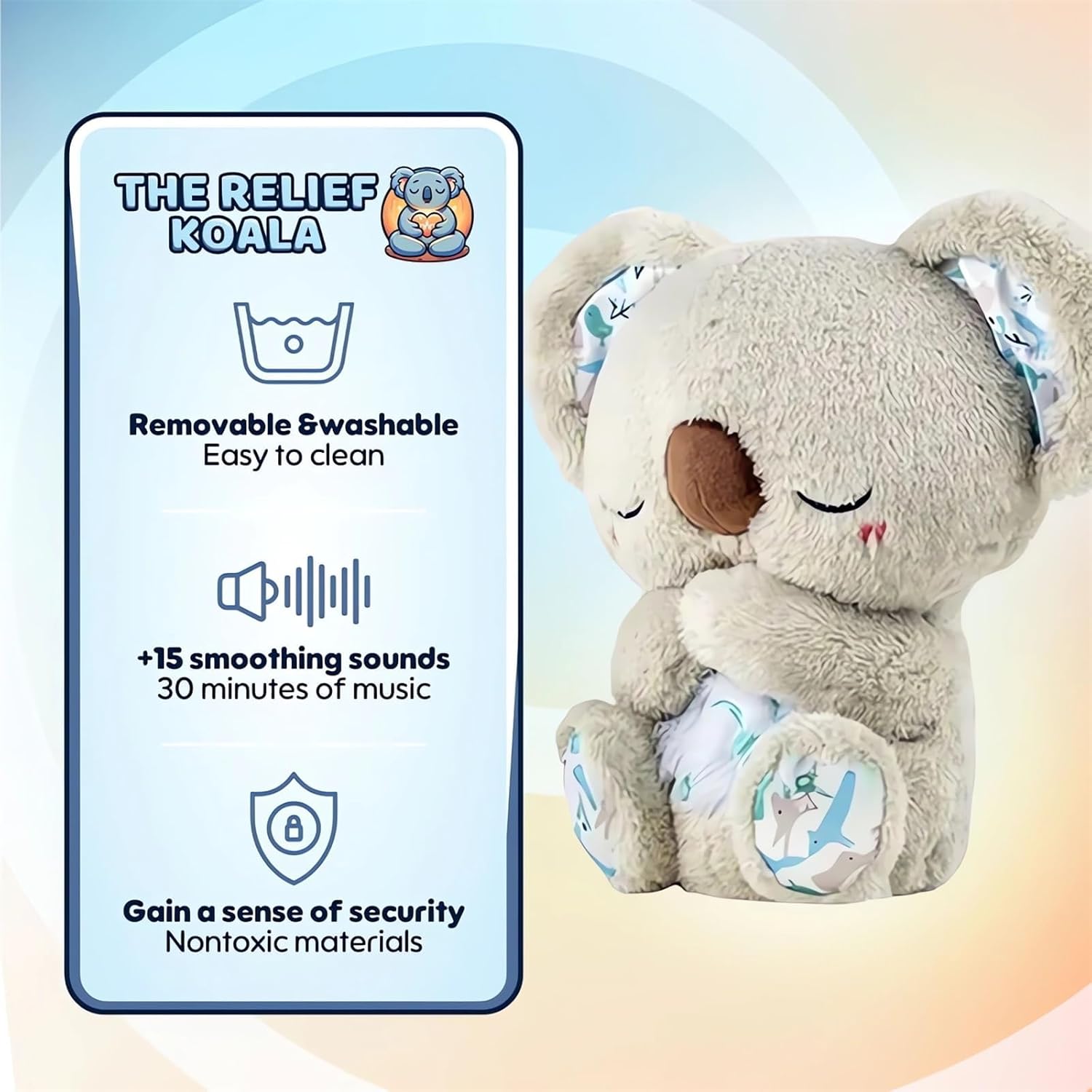 Relief Koala Breathing Stuffed Toy