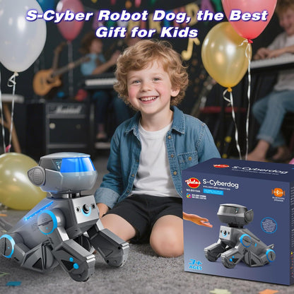 Smart Programmable Robot Dog with Bluetooth Control & LED Eyes