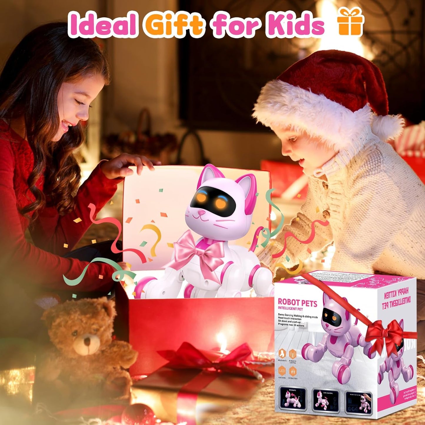 Robot Cat Interactive Toys for Girls