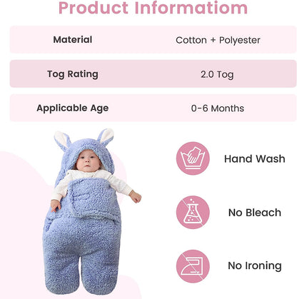 Thick Fleece Rabbit Split Leg Sleeping Bag