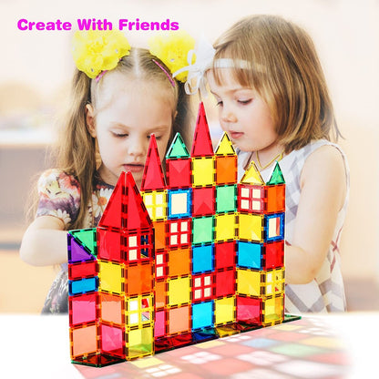 Magnetic Tiles Building Blocks, Magnet Toys for Kids