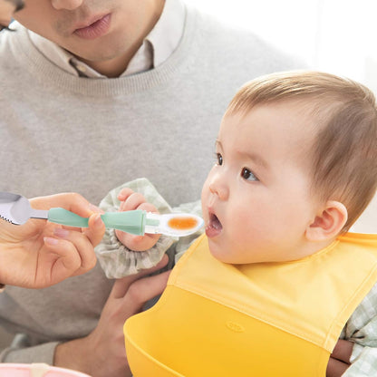 Food Scraper Silicone Feeding Double Head Fruit Puree Spoon