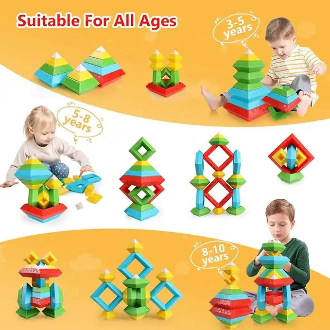 MEACAOFG Variety blocks pyramid stacking game toys Parent-child interaction children educational toys