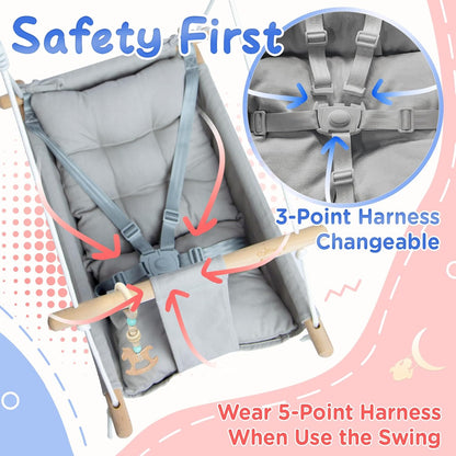 Canvas Hammock Swing for Baby to Toddler