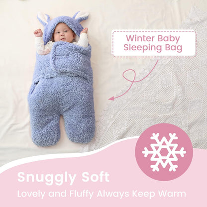 Thick Fleece Rabbit Split Leg Sleeping Bag