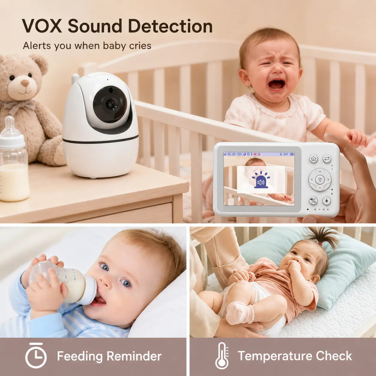 720P HD Security Video Baby Monitor