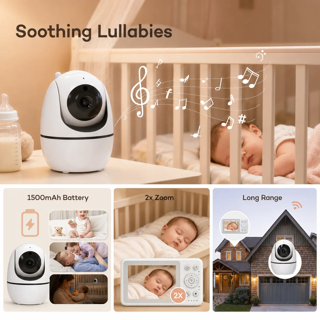 720P HD Security Video Baby Monitor