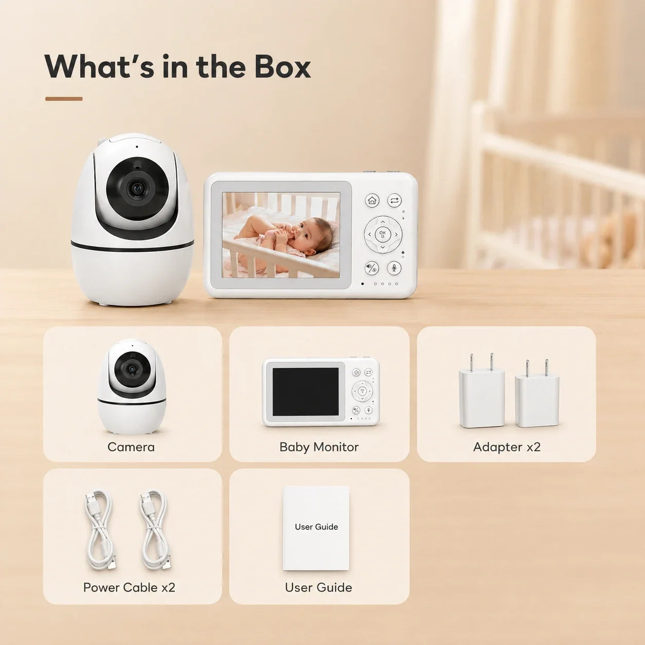 720P HD Security Video Baby Monitor