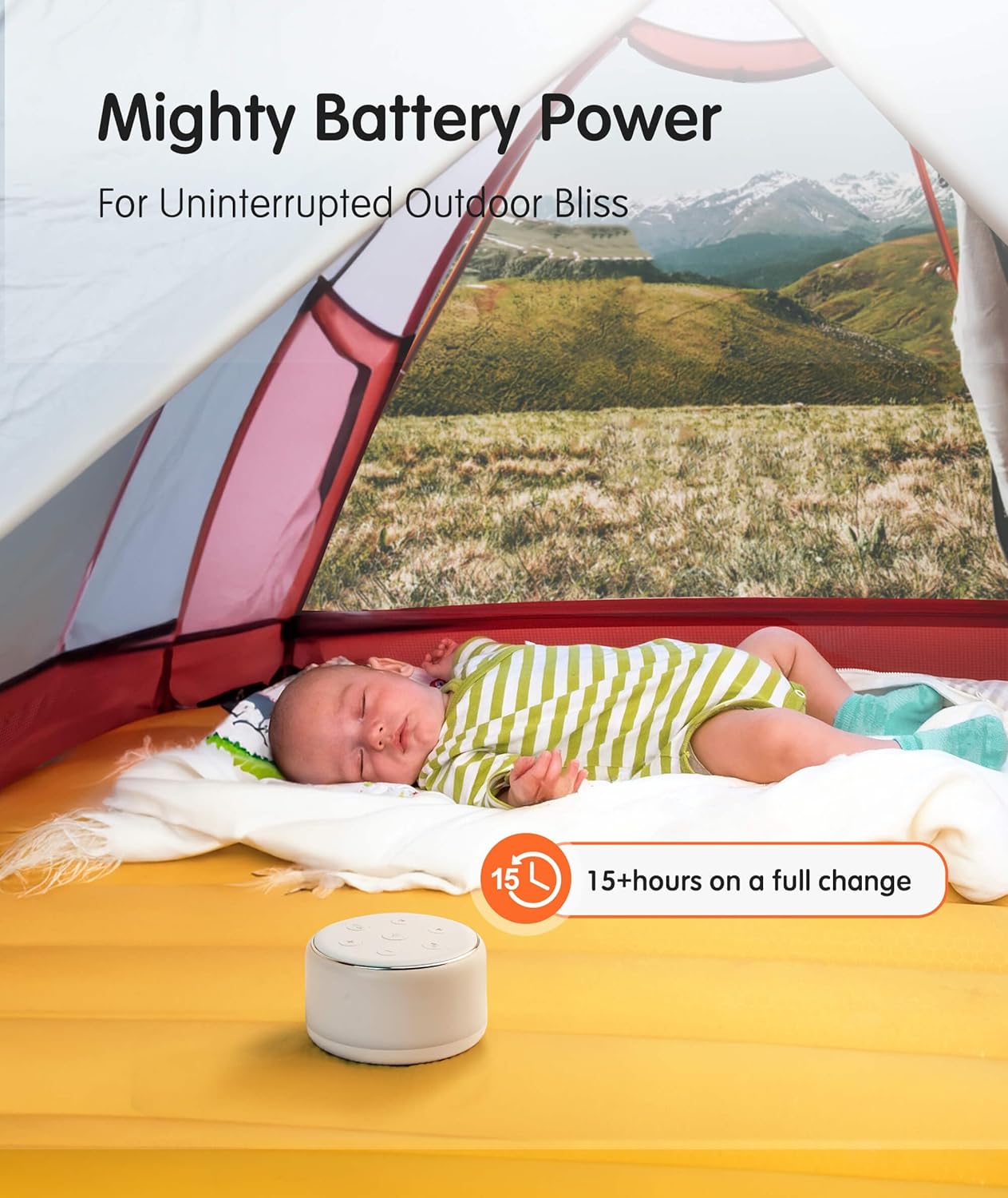 34 Soothing Sounds, Rechargeable White Noise Machine for Kids Adults