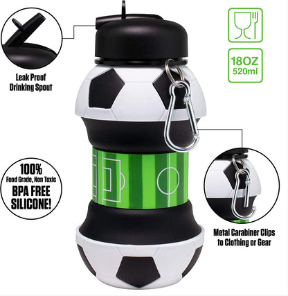 Cute And Collapsible Silicone Water Bottle For Kids – BPA Free!