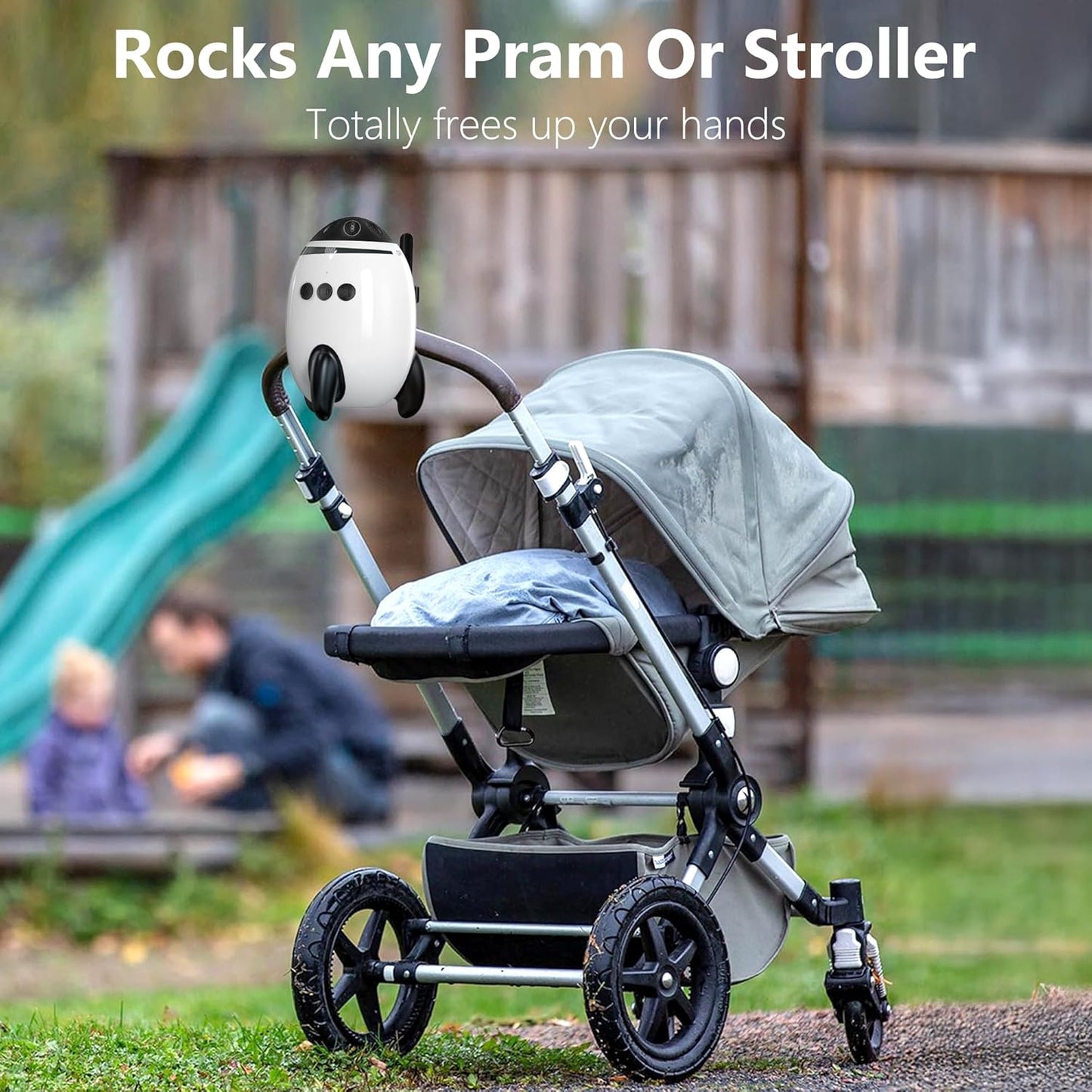Baby Vibrating Soother Gently Rocks Any Stroller or Pram