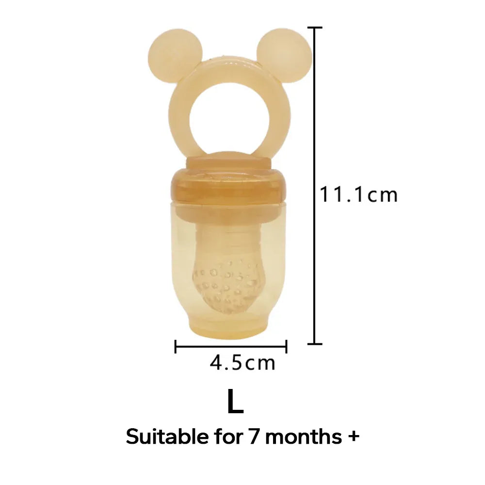 Baby Fruit Feeder Silicone Mesh Teether - Safe Self-Feeding Tool for Infants 3-24 Months