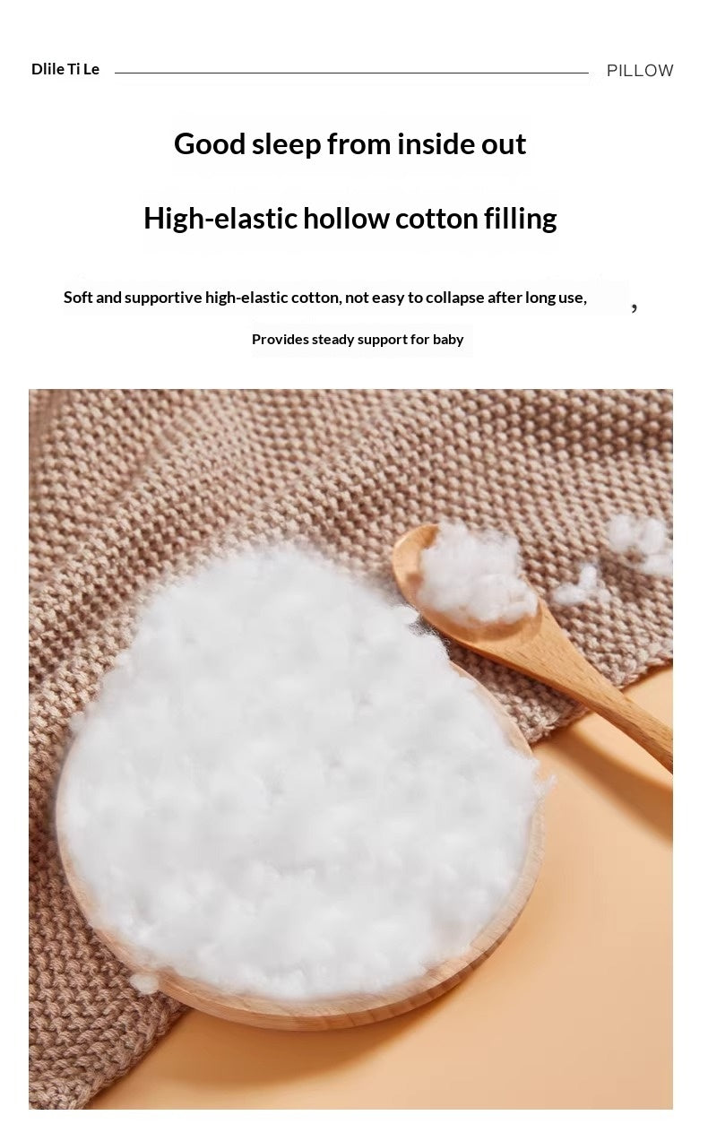 Close up of breathable velvet fabric on infant soothing bolster