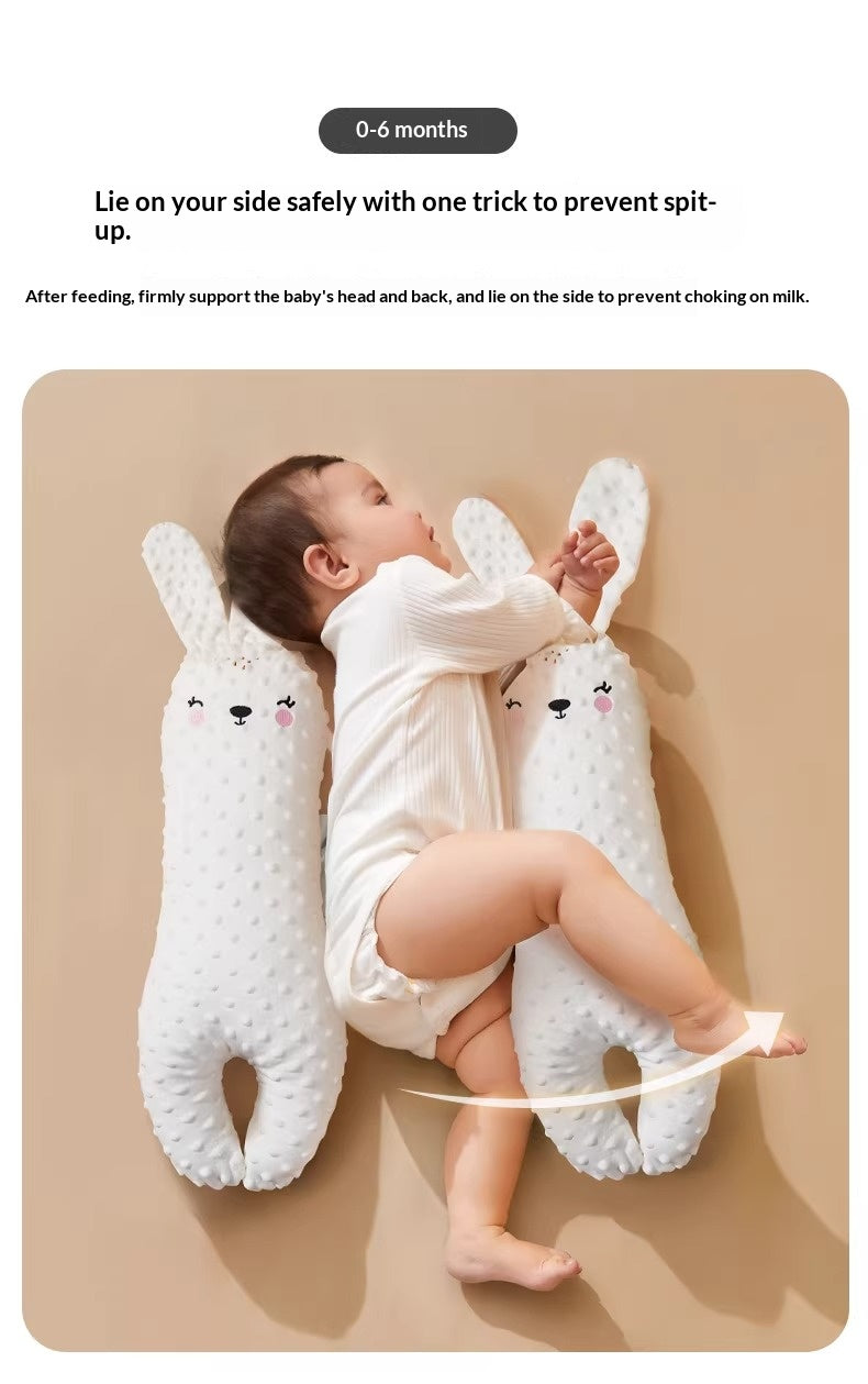 Close up of breathable velvet fabric on infant soothing bolster