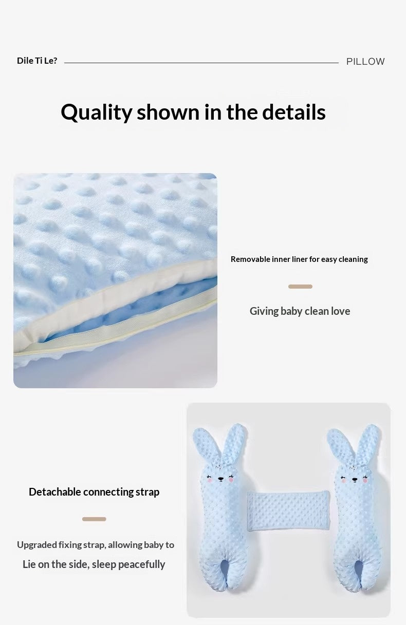 Close up of breathable velvet fabric on infant soothing bolster