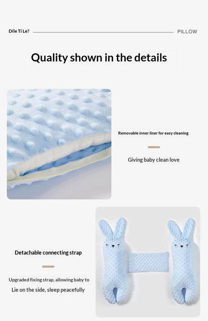 Close up of breathable velvet fabric on infant soothing bolster