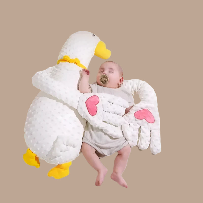 3-in-1 white goose baby soothing pillow for newborn sleep training