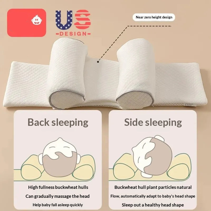 Baby Stretchable Shape Support Pillow - Ergonomic Infant Head Cushion