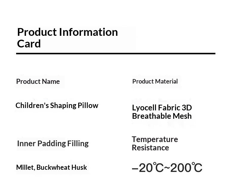 Baby Stretchable Shape Support Pillow - Ergonomic Infant Head Cushion