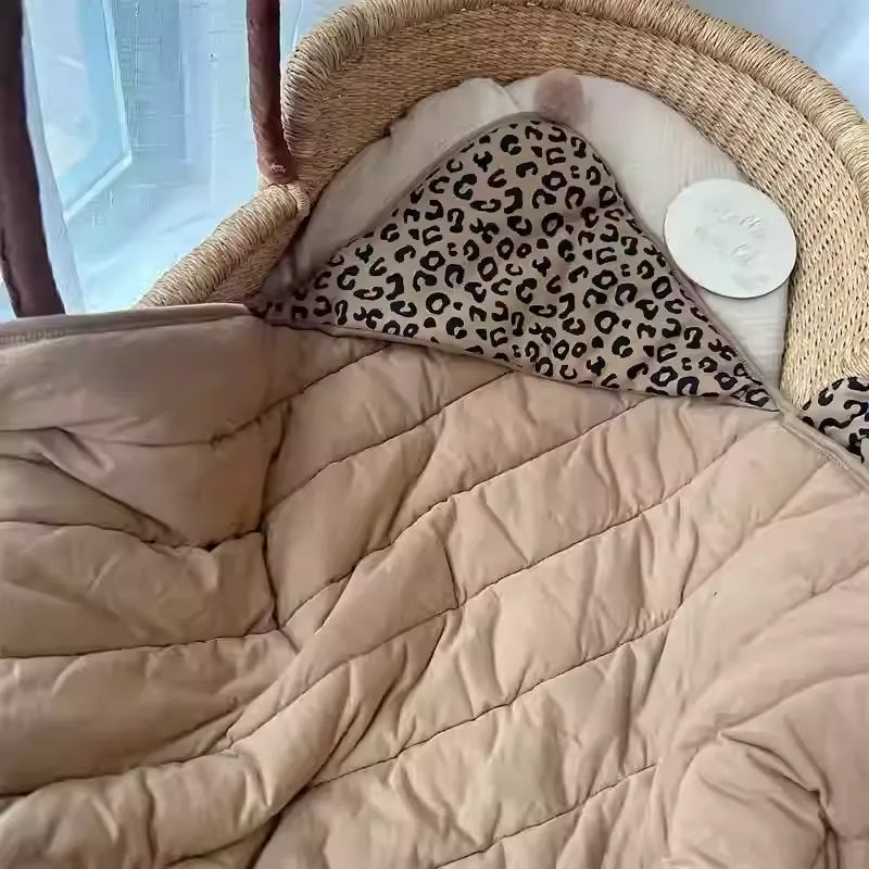 Premium Baby Winter Leopard Print Blanket - Ultra Soft Fleece Throw for Infants & Toddlers
