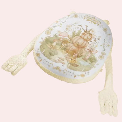 Infant anti reflux nest and baby feeding lounger cushion in pink