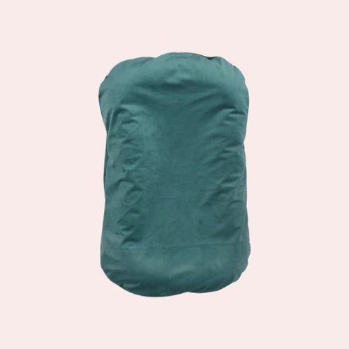 Soft baby lounger cushion in dark green