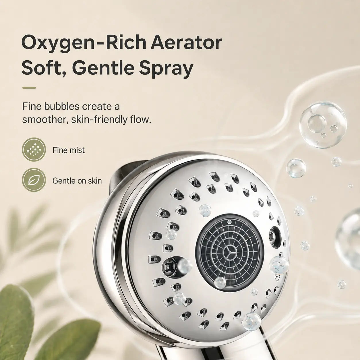 Gentle Dual-Spray Baby Shower Head