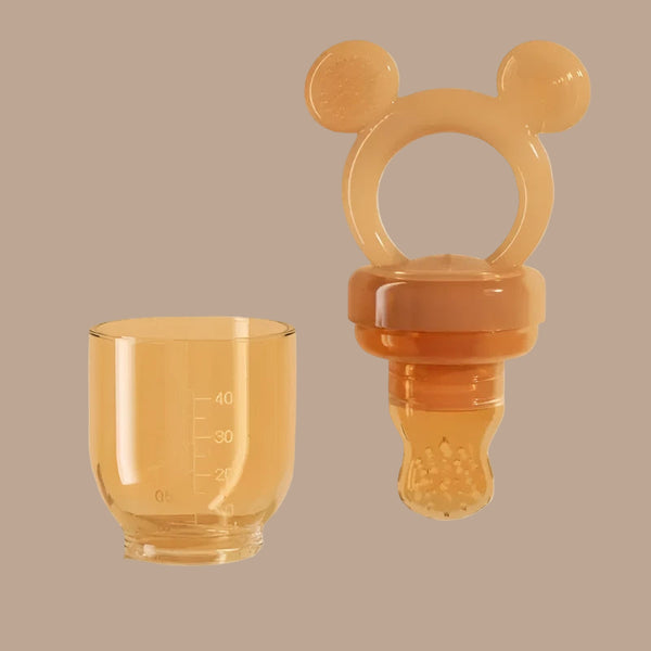 Baby Food Feeder Silicone Mesh Teether - Safe Self-Feeding Tool for Infants 3-12 Months