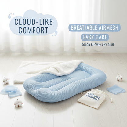 Breathable baby sleep mat featuring soft cloud comfort