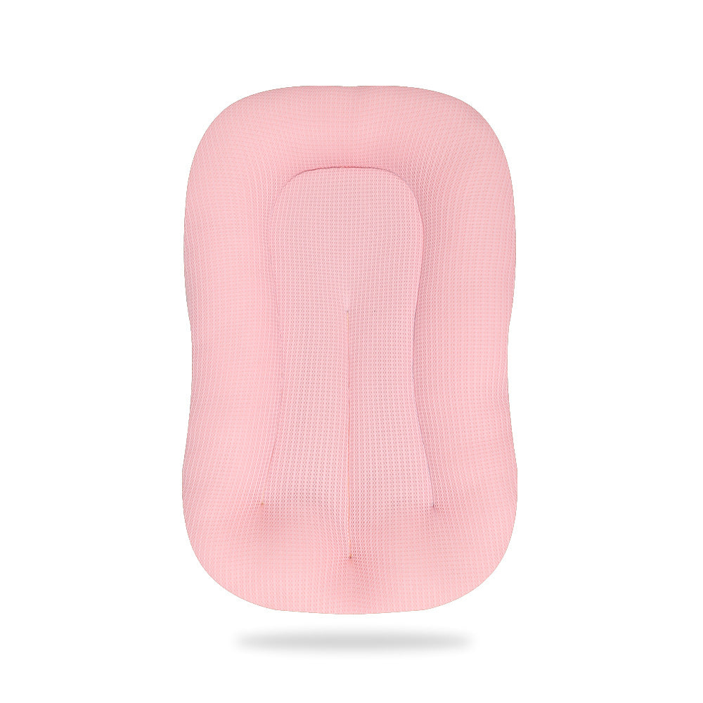 Pink breathable baby sleep mat for infant nursery