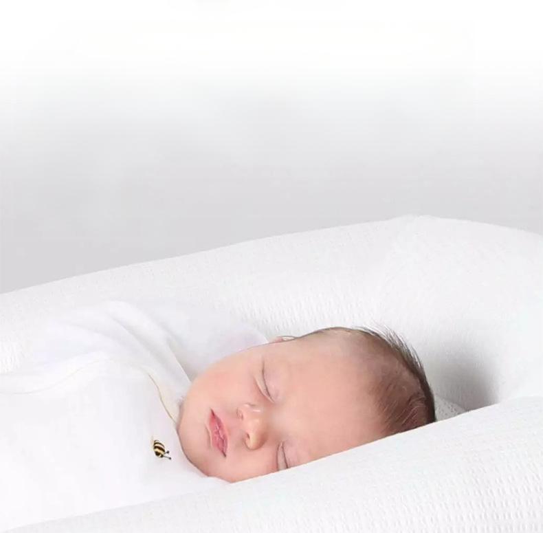 Soft breathable lounger for newborns side sleeping support