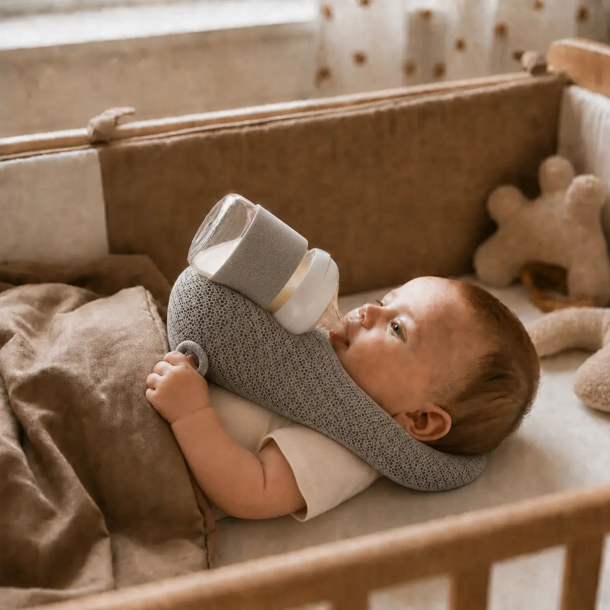 Breathable Hands-Free Baby Feeding Pillow