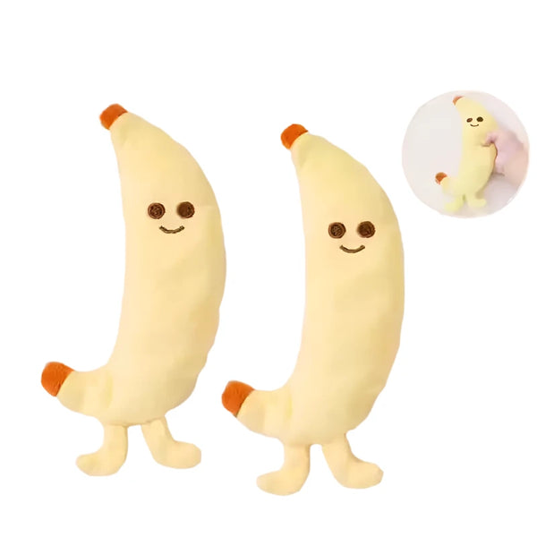 Baby Sensory Toys - Soft Carrot & Banana Teething Toys for Newborns 0-12 Months | Anti-Startle Comfort Toys