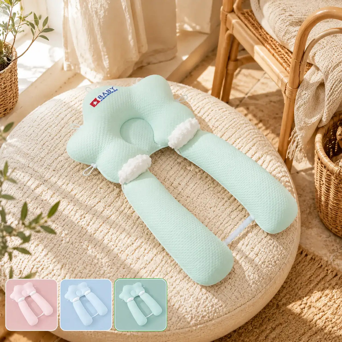 Baby Sleeping Pillow with Memory Foam | MEACAOFG