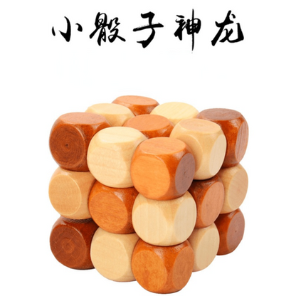 Creative 3d Wooden Cube Puzzle Ming Luban Interlocking Educational - MEACAOFG