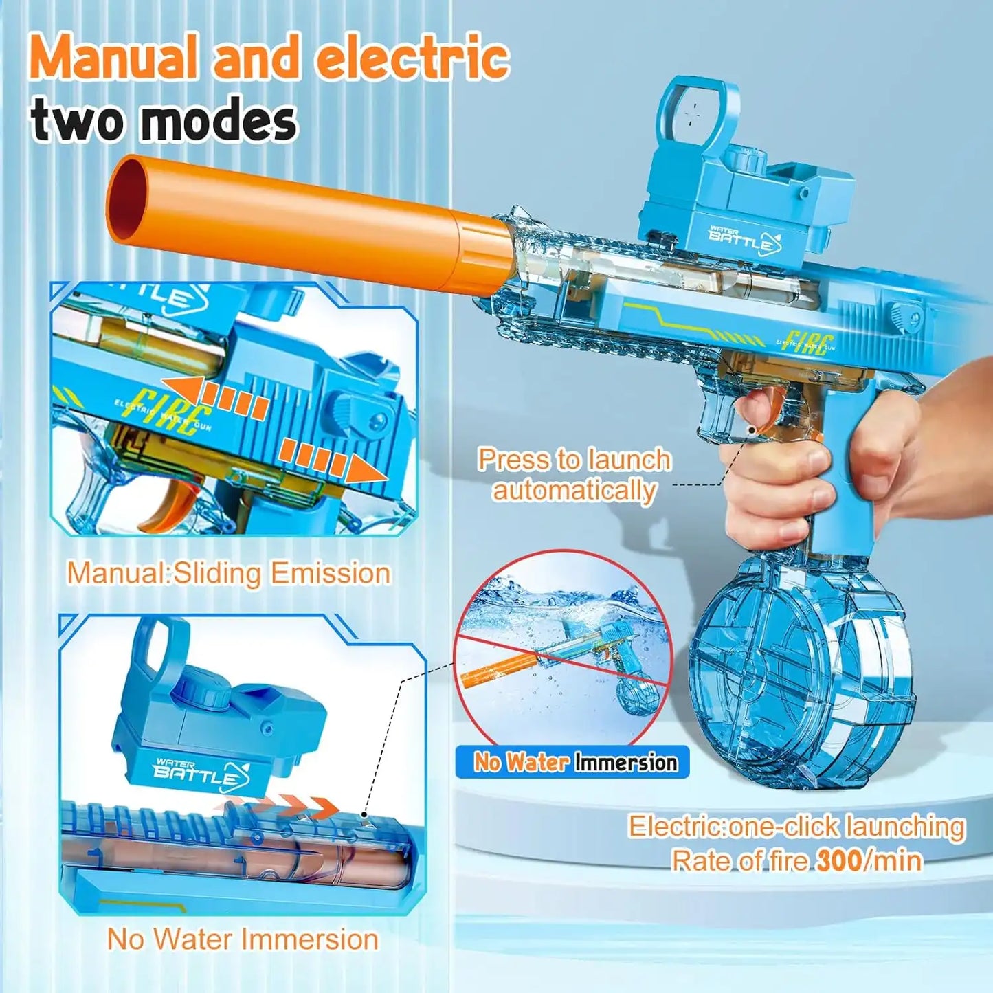 Desert Eagle Electric Water Gun-MEACAOFG