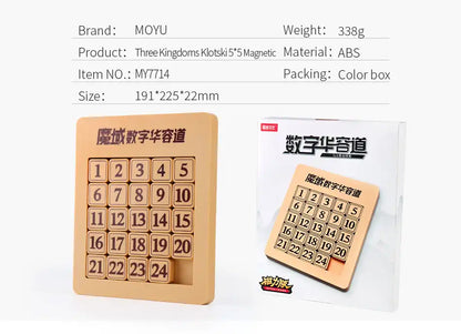 Moyu Huarong Road Magnetic Digital Jigsaw Brain Gam - MEACAOFG