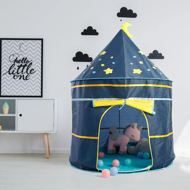 Kid Tent House Portable Castle Children Teepee Play Tent