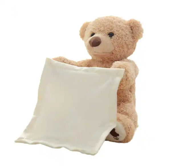 MEACAOFG Peekaboo Baby Bear Toy - Interactive Hide & Seek Plush Toy for Infants