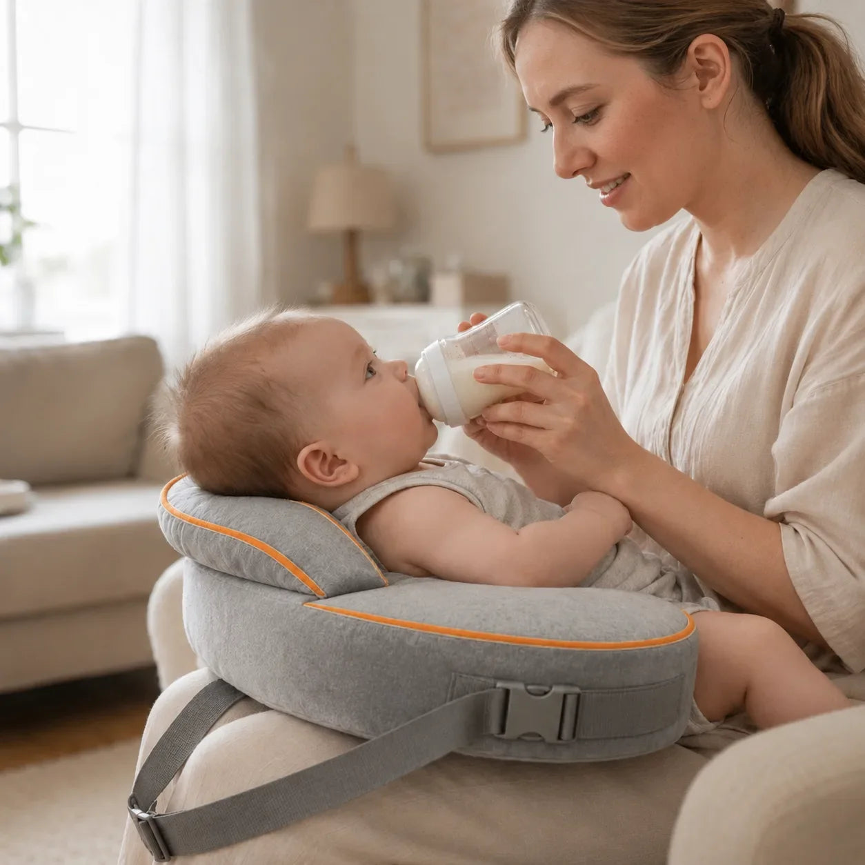 Ergonomic Anti-Spit-Up Nursing Pillow