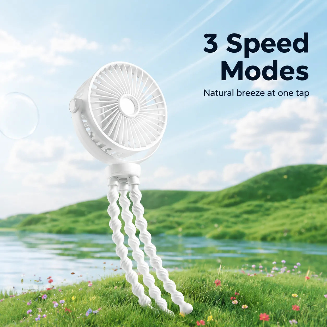 Flexible Tripod Baby Stroller Fan