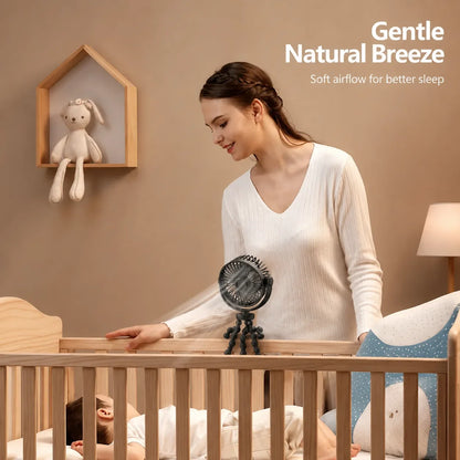 Flexible Tripod Baby Stroller Fan
