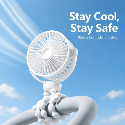Flexible Tripod Baby Stroller Fan