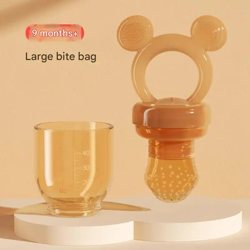 Baby Food Feeder Silicone Mesh Teether - Safe Self-Feeding Tool for Infants 3-12 Months