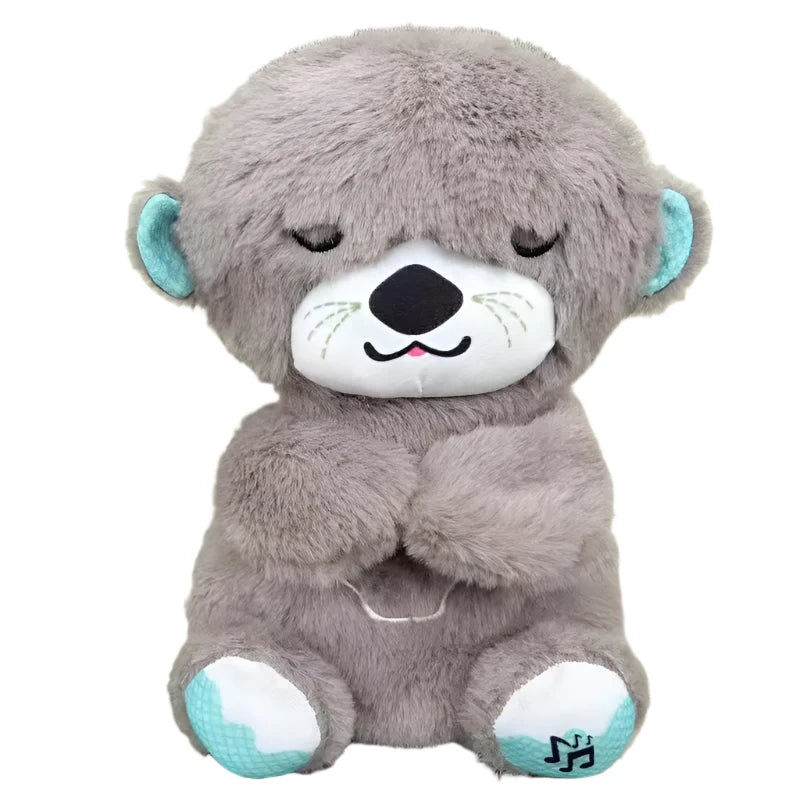 Breathing Otter Baby Sleep Soother - Musical Plush Sound Machine Toy