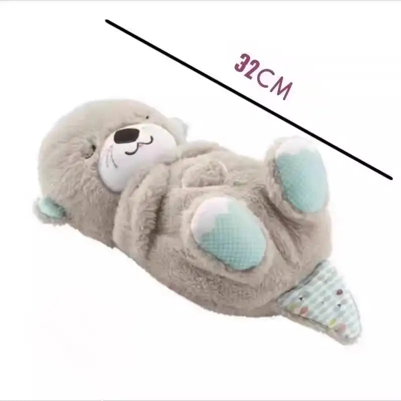 Breathing Otter Baby Sleep Soother - Musical Plush Sound Machine Toy