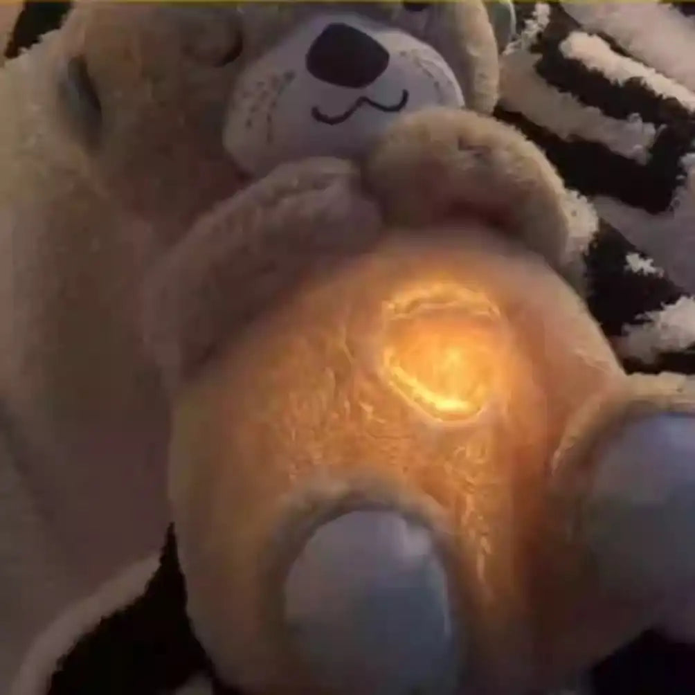 Breathing Otter Baby Sleep Soother - Musical Plush Sound Machine Toy