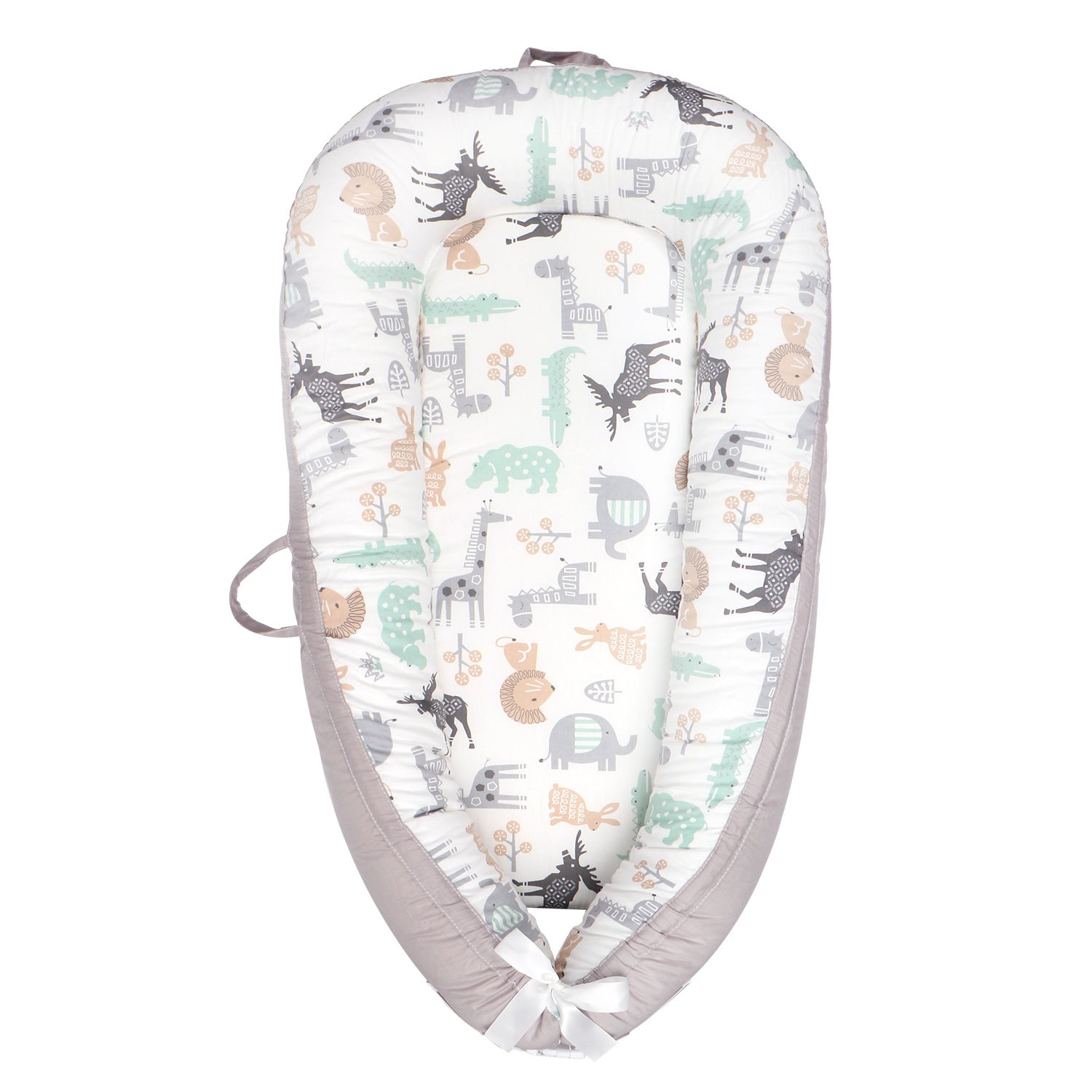 Adjustable bottom buckle design on infant lounger cushion